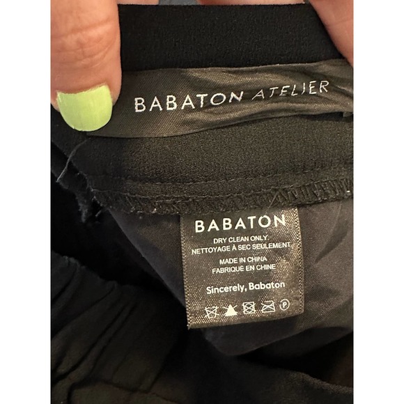 Babaton Atelier black pleated pull on pants size 00 - Picture 4 of 10